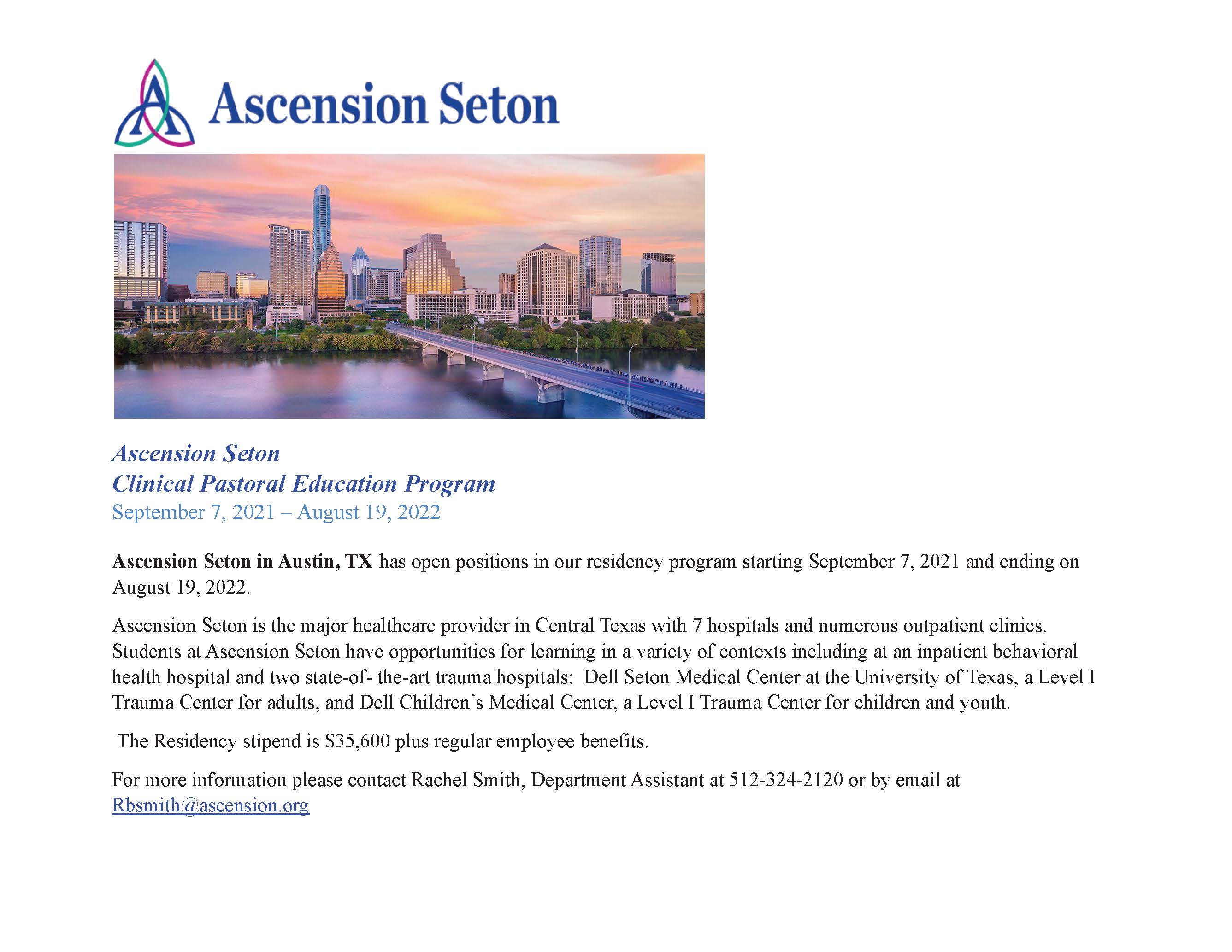 ascension seton residency